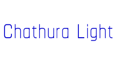 Chathura Light 字体